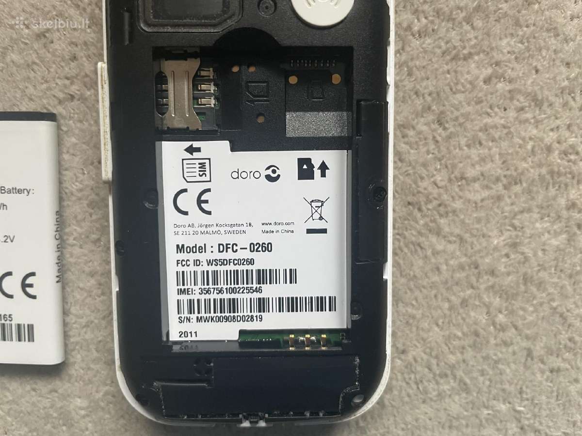 Doro 6620 atverčiamas telefonas senjorams - nuotraukos Nr. 6