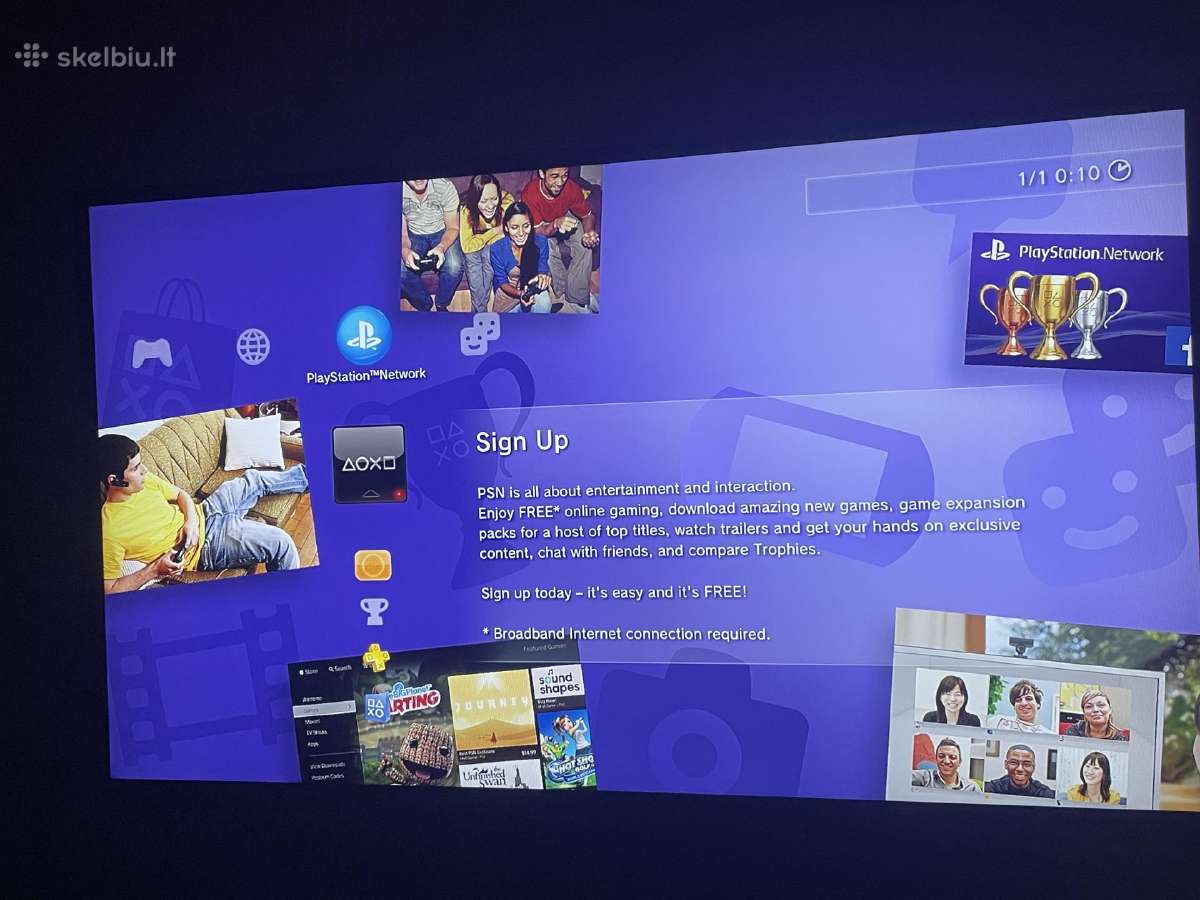 Sony Playstation 3 Super Slim 1tb HDD, 2 pulteliai - nuotraukos Nr. 4