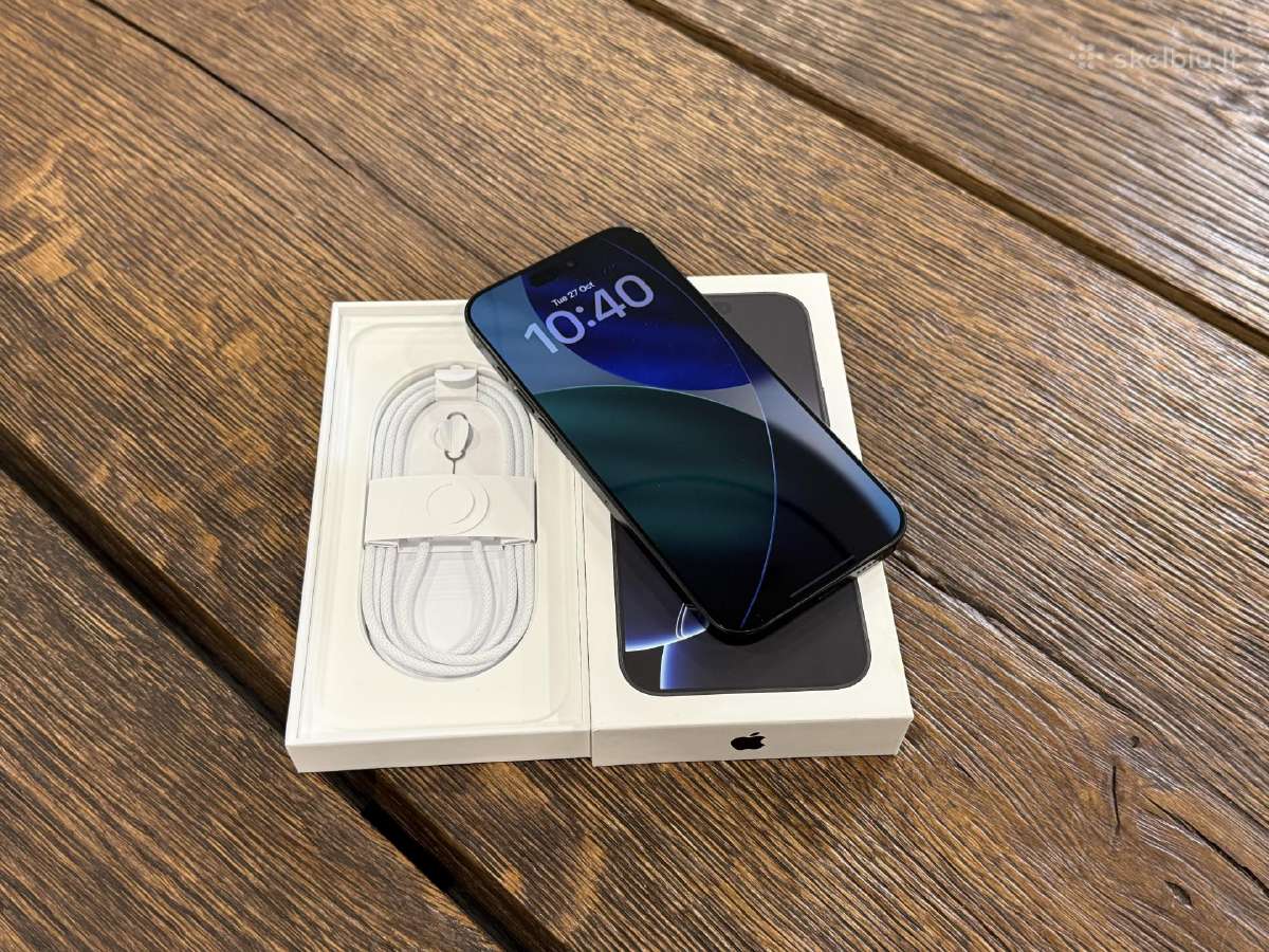 iPhone 16 Pro Max 256 GB Black Titanium - nuotraukos Nr. 2