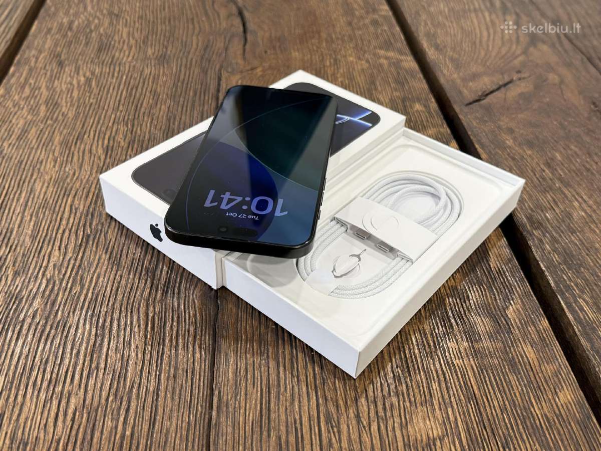 iPhone 16 Pro Max 256 GB Black Titanium - nuotraukos Nr. 3