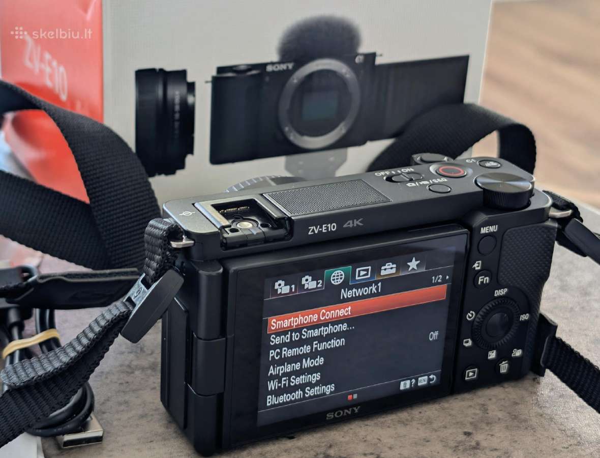 Sony Zv-e10 + objektyvai. komplektas su garantijom - nuotraukos Nr. 2