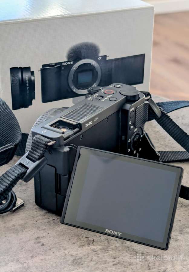 Sony Zv-e10 + objektyvai. komplektas su garantijom - nuotraukos Nr. 3