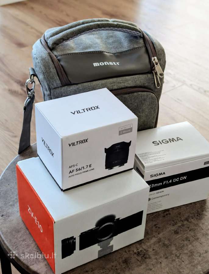 Sony Zv-e10 + objektyvai. komplektas su garantijom - nuotraukos Nr. 5