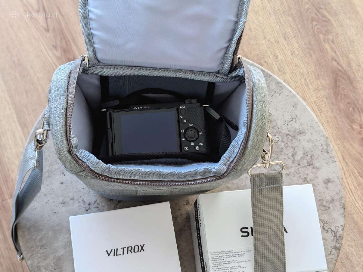 Sony Zv-e10 + objektyvai. komplektas su garantijom - nuotraukos Nr. 7