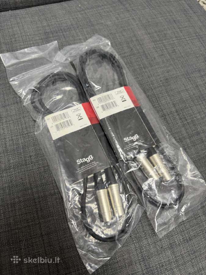 2 Stagg Smd1 Midi laidai – 1 m, nauji - nuotraukos Nr. 2
