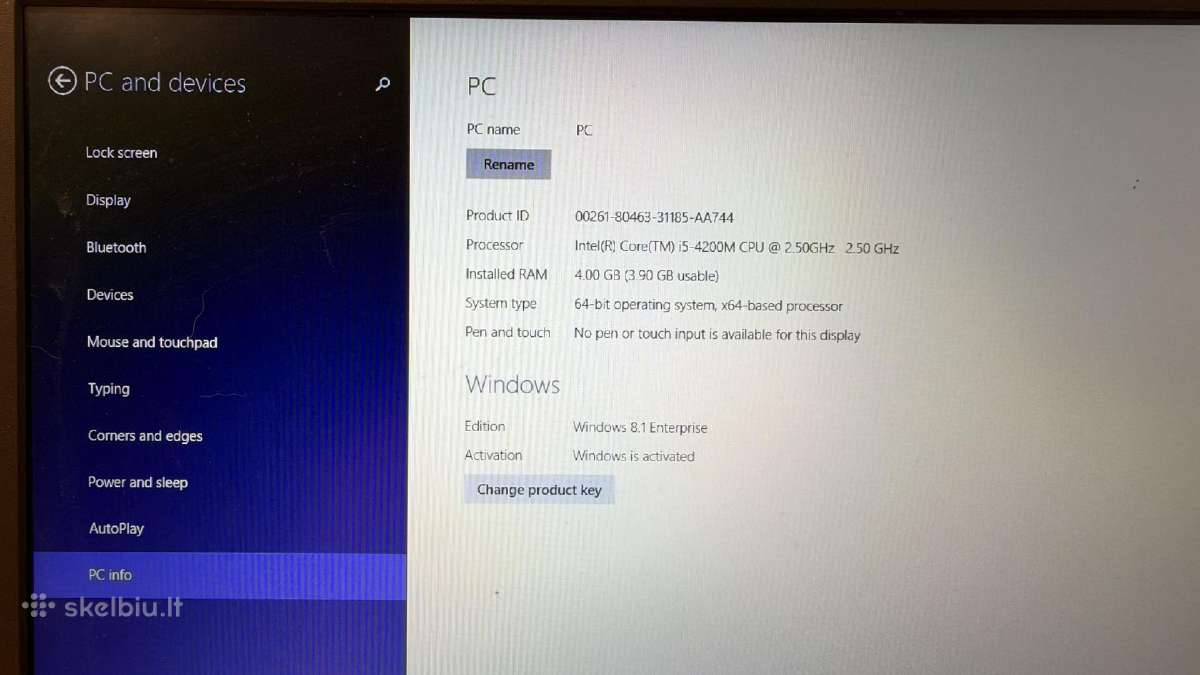 Notebook Lenovo Thinkpad L440 - nuotraukos Nr. 8