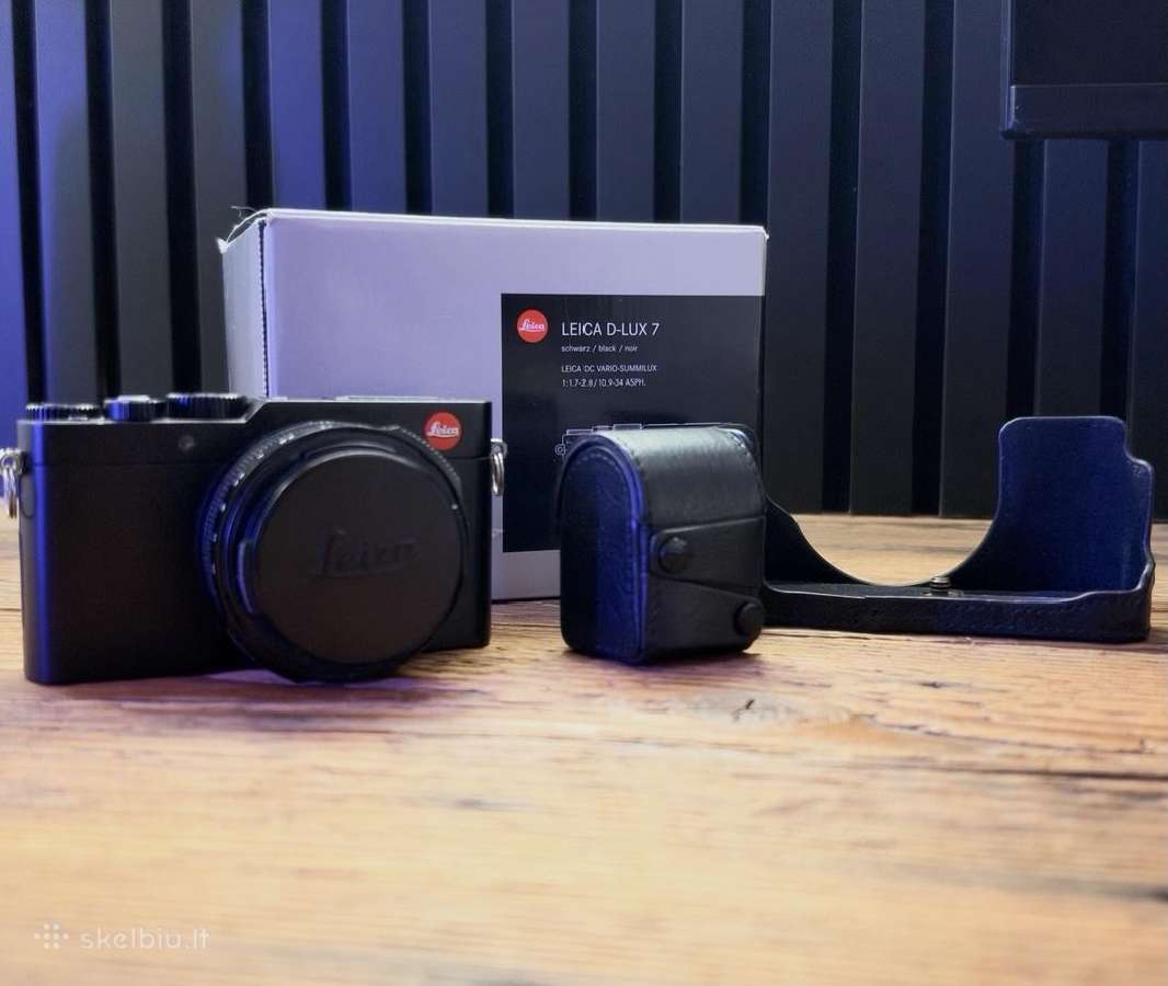 Leica D-lux 7 su CF D blykste ir odiniu dėklu - nuotraukos Nr. 3