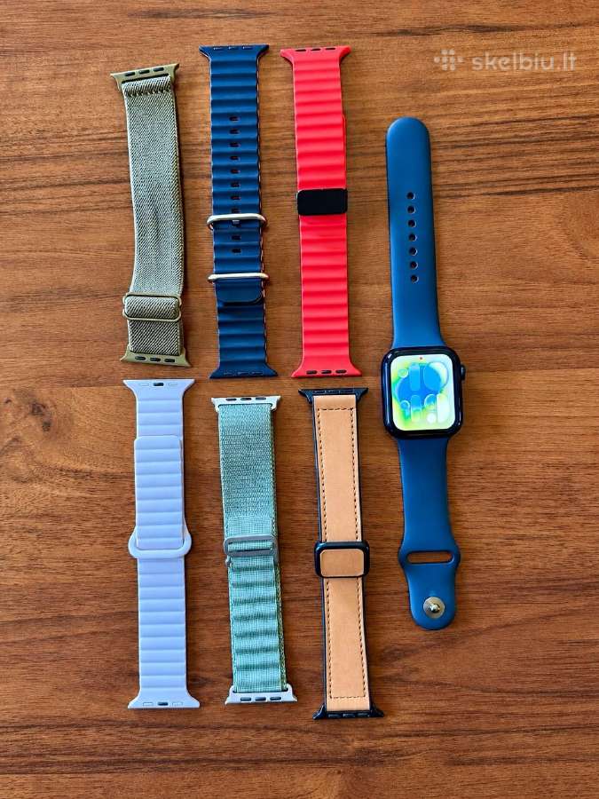 Apple Watch Se 44 mm su 7 dirželiais ir priedais - nuotraukos Nr. 4