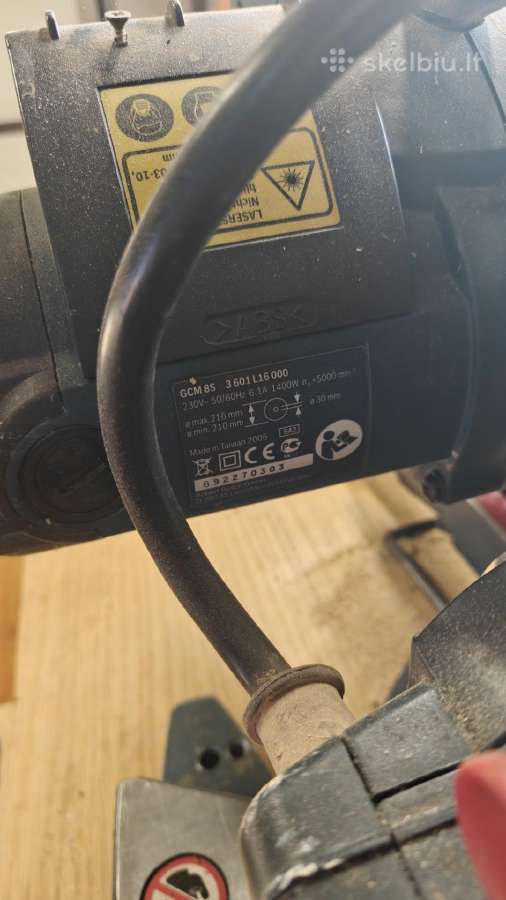 Skersinio pjovimo staklės Bosch gsm8s - nuotraukos Nr. 5