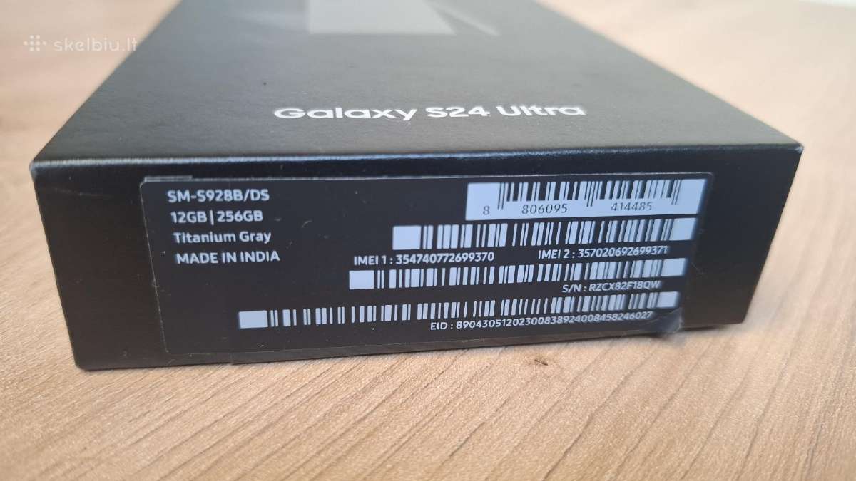 Samsung Galaxy S24 Ultra, labai gera būklė, 12/256 - nuotraukos Nr. 5