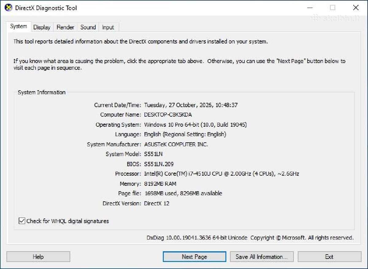 Asus Sonicmaster S551ln - nuotraukos Nr. 10