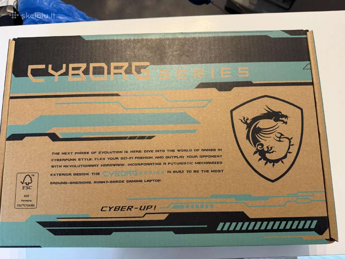 Msi Cyborg 15 i7(13)/16gb/512gb Rtx 5050 - nuotraukos Nr. 3