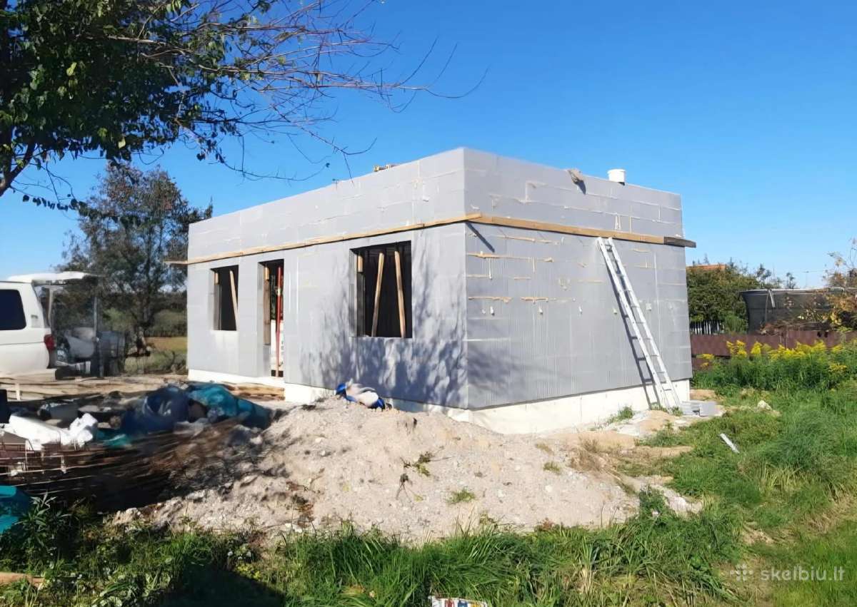 50 m2 šilto sodo namo statyba sodose - nuotraukos Nr. 10