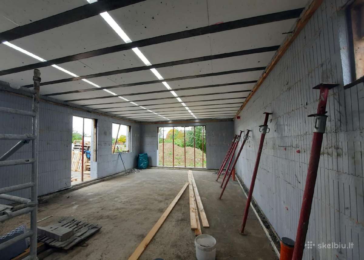 50 m2 šilto sodo namo statyba sodose - nuotraukos Nr. 12