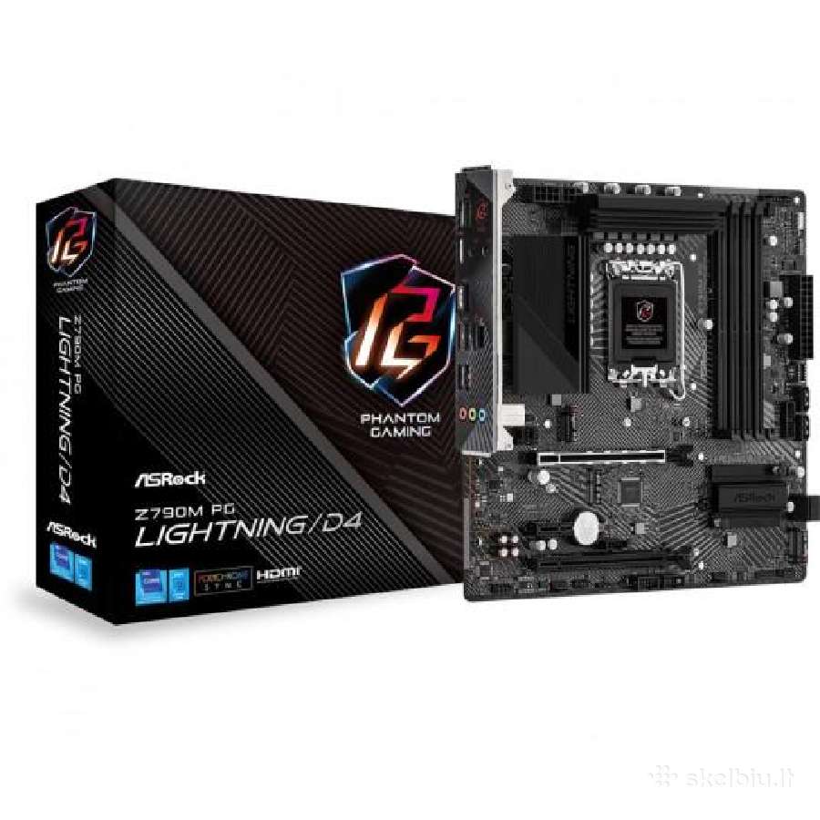 Asrock Z790 Pg Lightning / D4 pagrindinė plokštė - nuotraukos Nr. 2