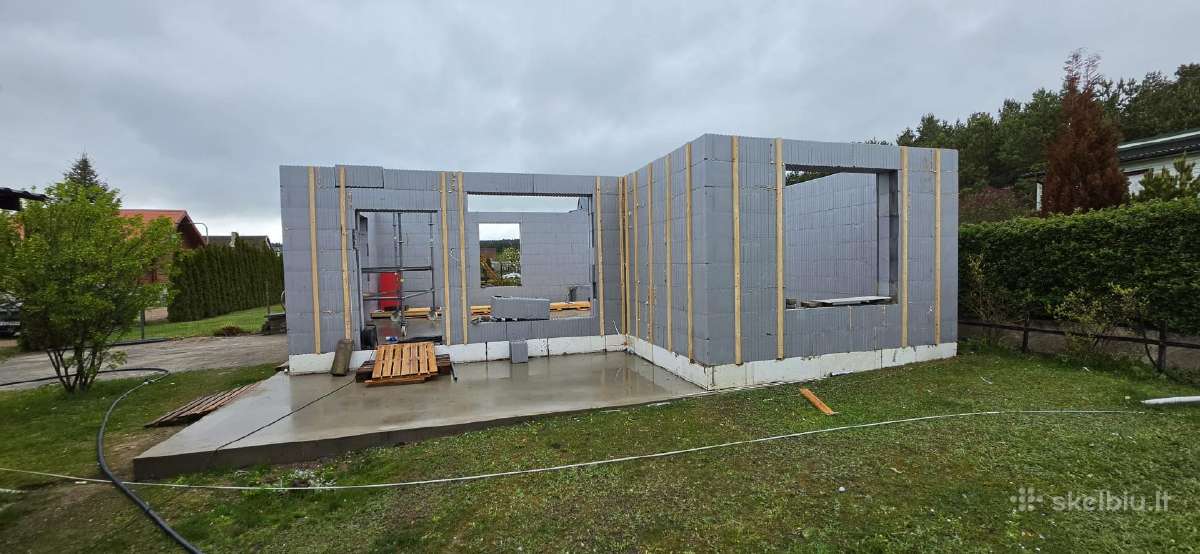 50 m2 šilto sodo namo statyba sodose - nuotraukos Nr. 13