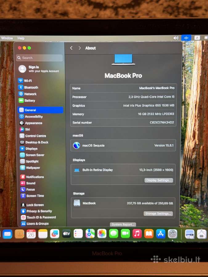 MacBook Pro 13 i5 / 16gb / 256gb - nuotraukos Nr. 3