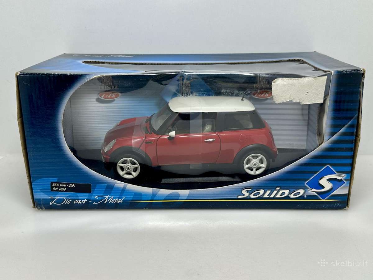 Mini Cooper 2001 sarkans 1:18 Solido - nuotraukos Nr. 2