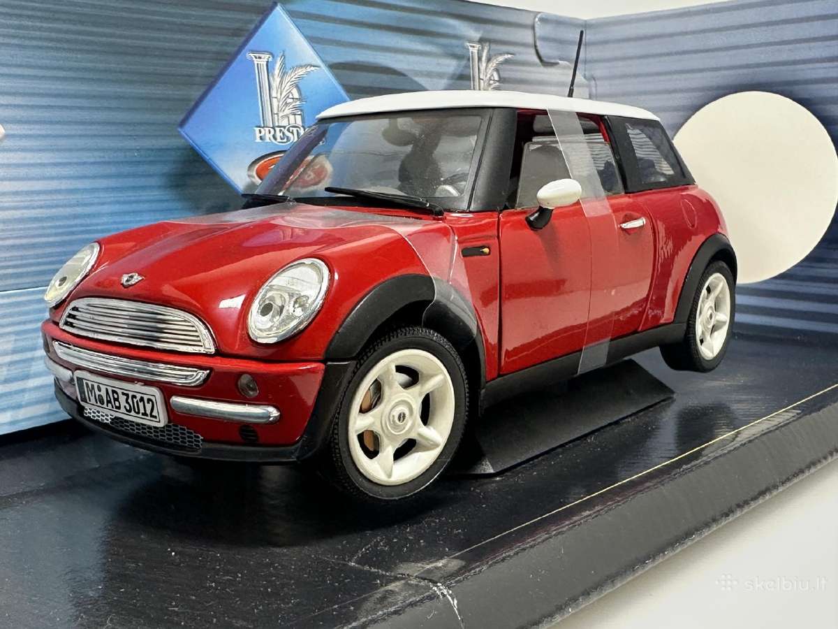 Mini Cooper 2001 sarkans 1:18 Solido - nuotraukos Nr. 3