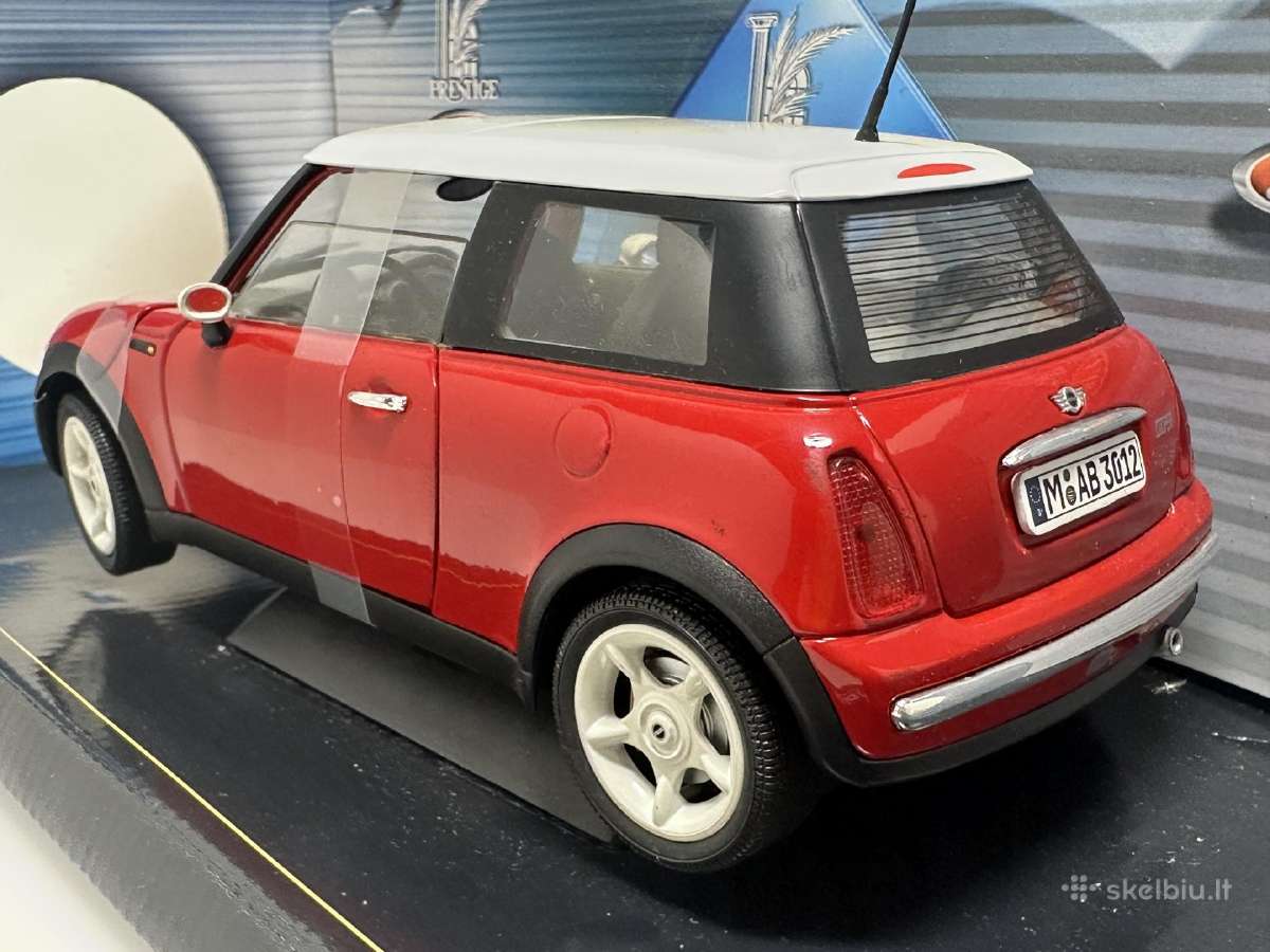 Mini Cooper 2001 sarkans 1:18 Solido - nuotraukos Nr. 6