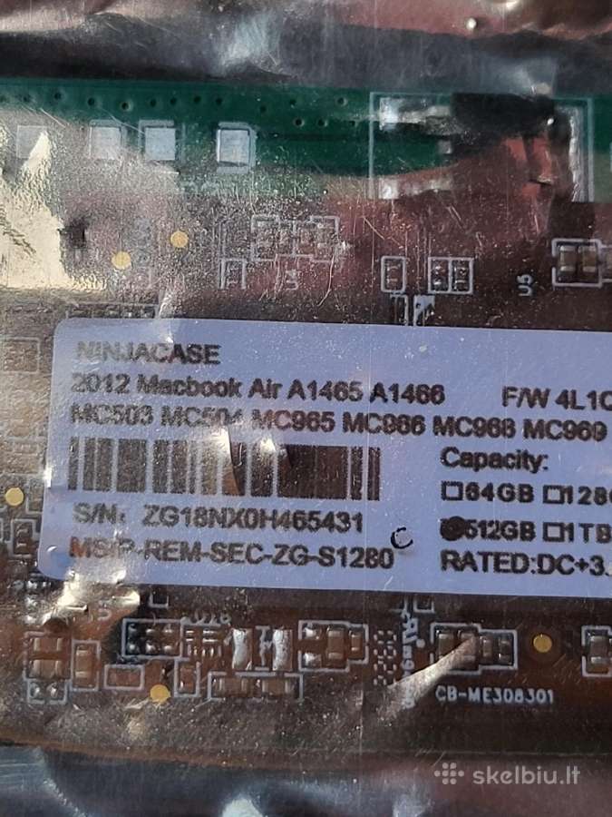 2012 MacBook air SSD - nuotraukos Nr. 3