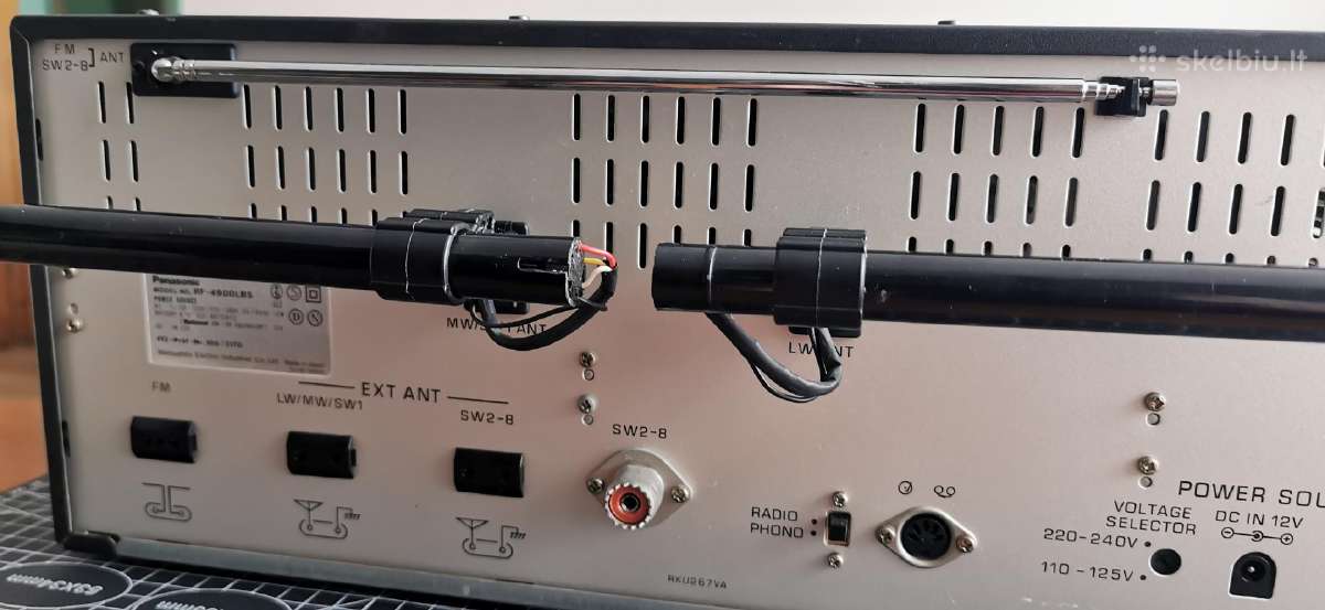 Panasonic Rf-4900 Dr49 Fm/lw/mw/sw Radijo Imtuvas - nuotraukos Nr. 13