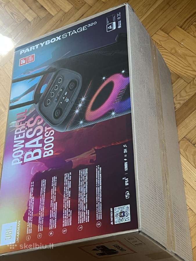 Jbl Partybox stage 320 su 24 mėn garantija - nuotraukos Nr. 3
