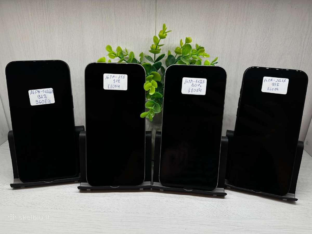 iPhone 16 Pro Max 256gb–1tb Garantija 180 D. - nuotraukos Nr. 3