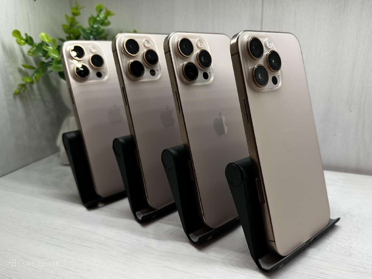 iPhone 16 Pro Max 256gb–1tb Garantija 180 D. - nuotraukos Nr. 9