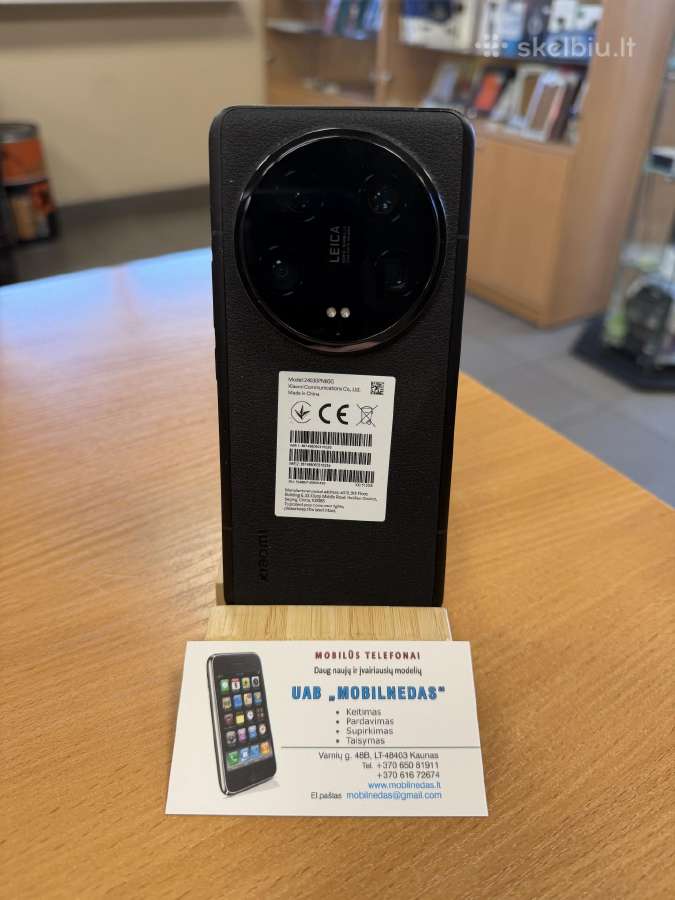 Xiaomi 14 Ultra 512gb Black Kaina 500eur - nuotraukos Nr. 2