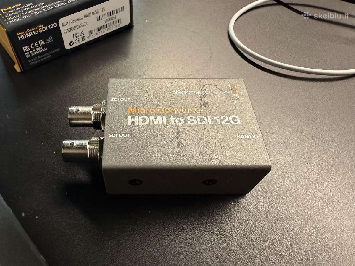 Blackmagic 12g 4k Hdmi to Sdi konverteris - nuotraukos Nr. 3