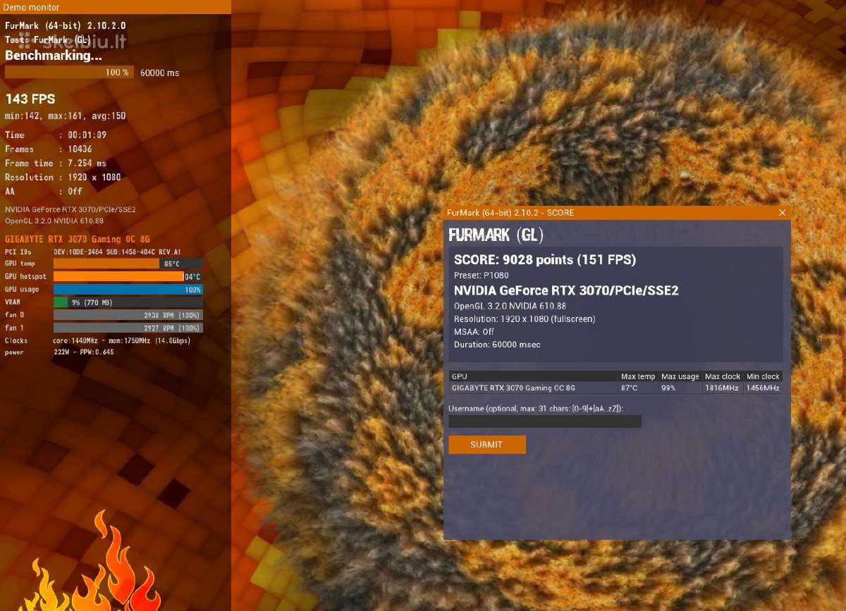 Gigabyte Geforce Rtx 3070 - nuotraukos Nr. 4