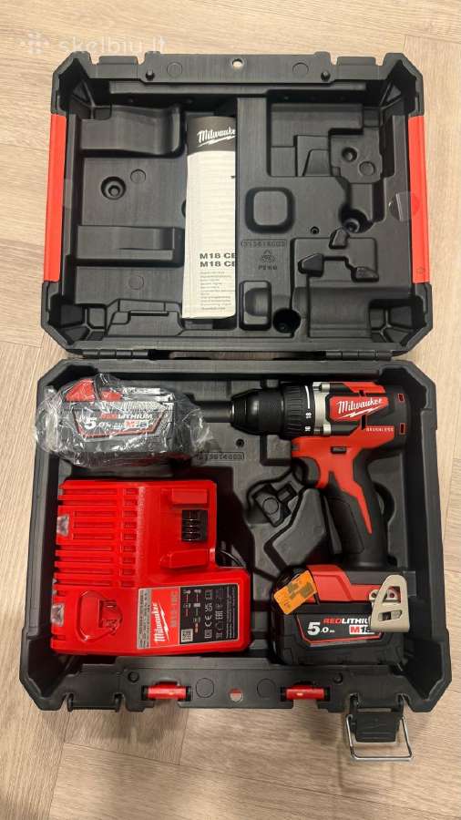 Milwaukee M18 pilnas komplektas - nuotraukos Nr. 2
