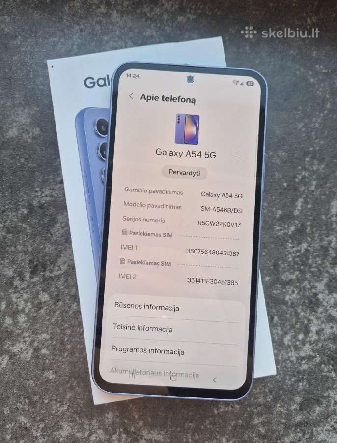 Samsung Galaxy A54 5G - nuotraukos Nr. 3
