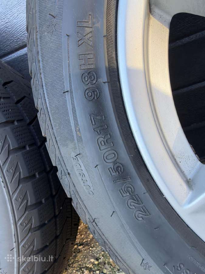 225/50r17 ratlankiai su zieminemis padangomis. - nuotraukos Nr. 5