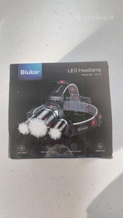 Galingas LED galvos prožektorius Blukar K9116 - nuotraukos Nr. 2