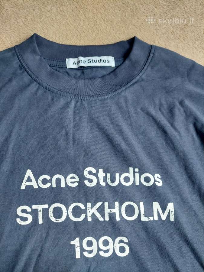 Tamsiai mėlyna Acne studios longsleeve maikė - nuotraukos Nr. 2