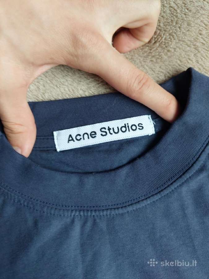 Tamsiai mėlyna Acne studios longsleeve maikė - nuotraukos Nr. 3
