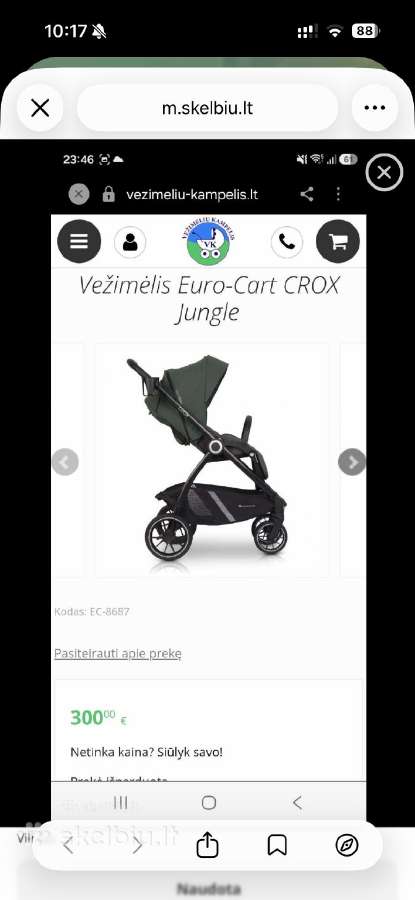 Vežimėlis Euro-cart Crox Jungle - nuotraukos Nr. 5