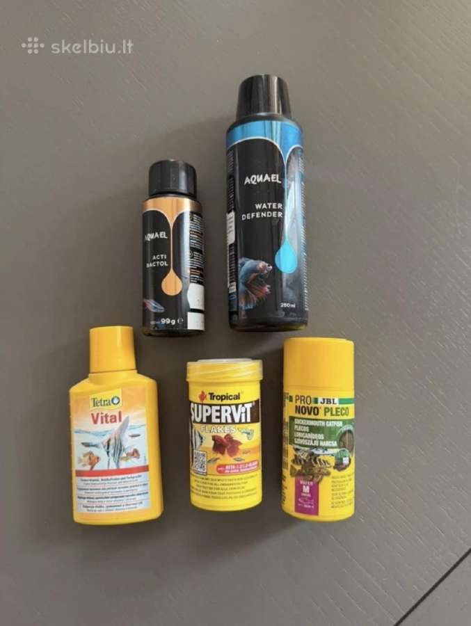 Aquael 24 L akvariumas, su papuošimais ir kt. - nuotraukos Nr. 8