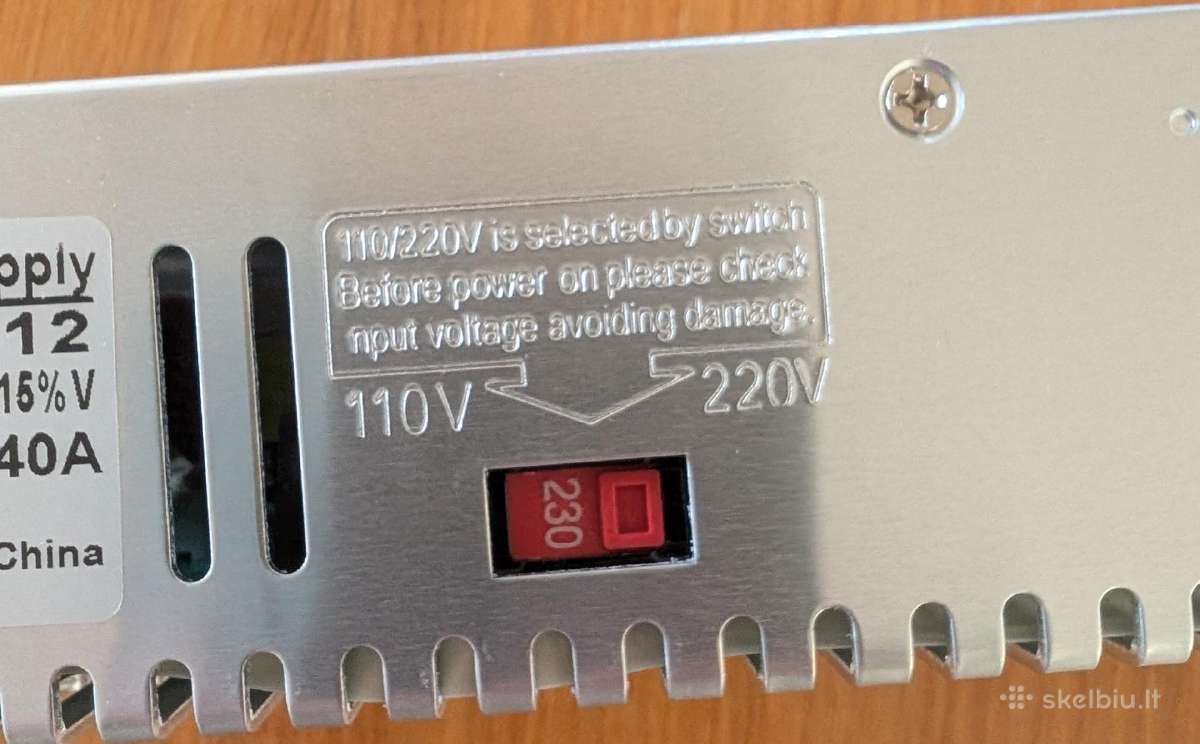 Galingas maitinimo šaltinis 12v 40a 480w - nuotraukos Nr. 6