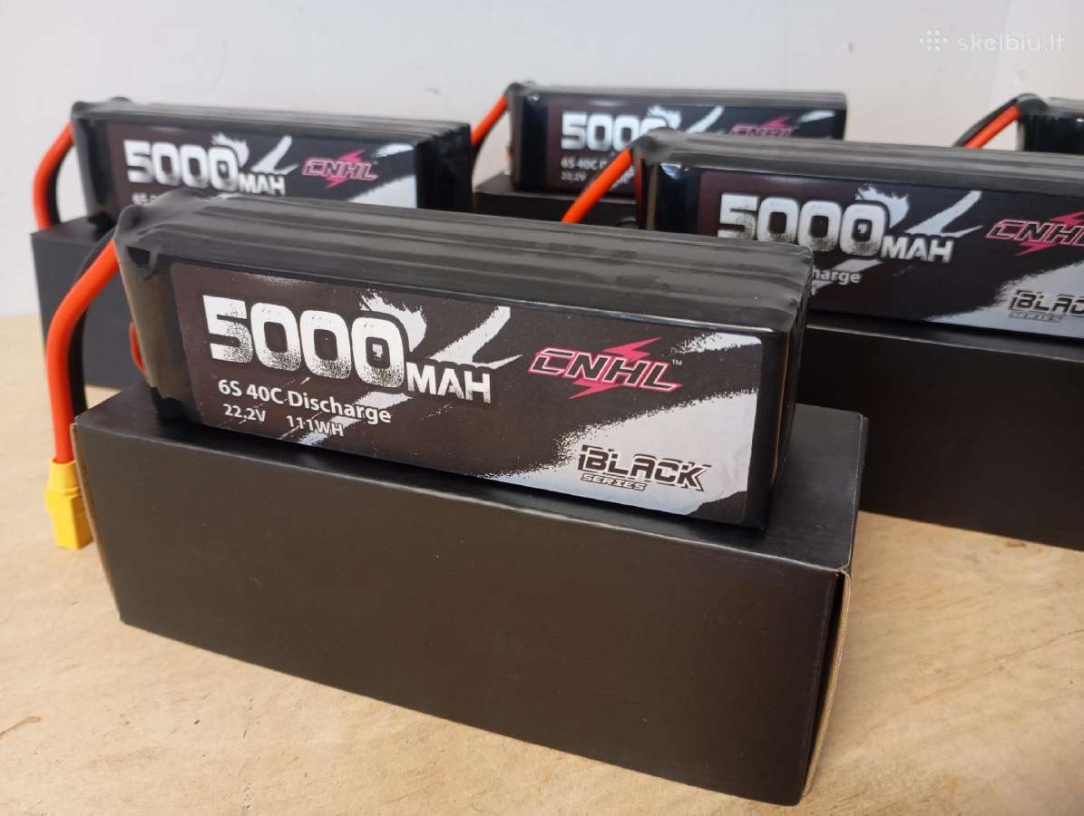 Naujos Cnhl Black Series 6s 5000mah lipo - nuotraukos Nr. 2