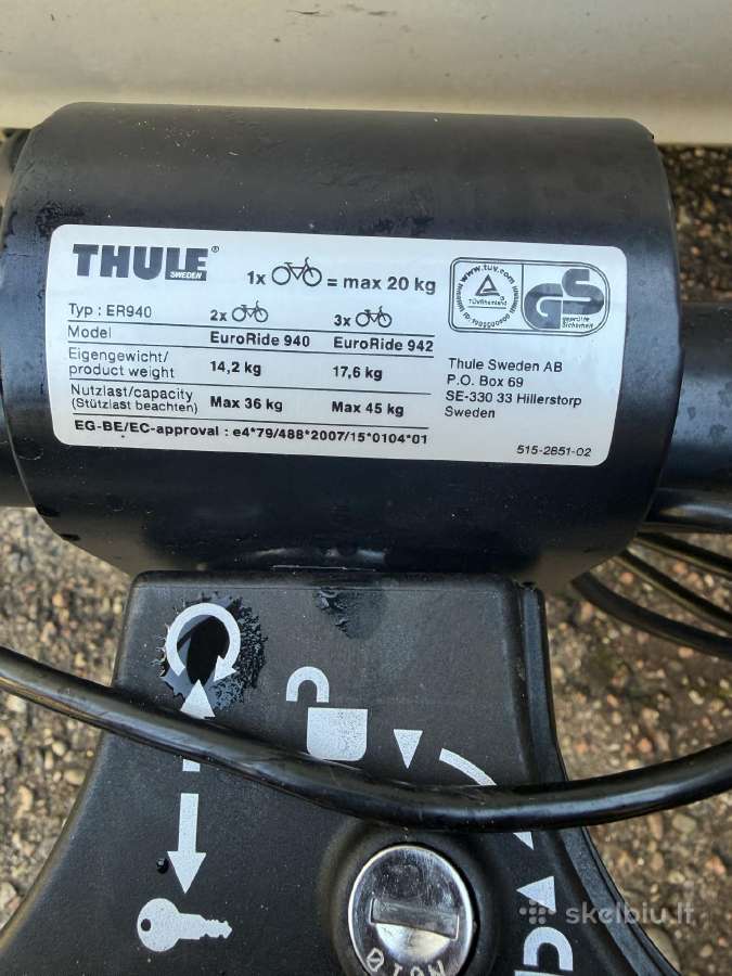 Dviračio laikiklis Thule - nuotraukos Nr. 5