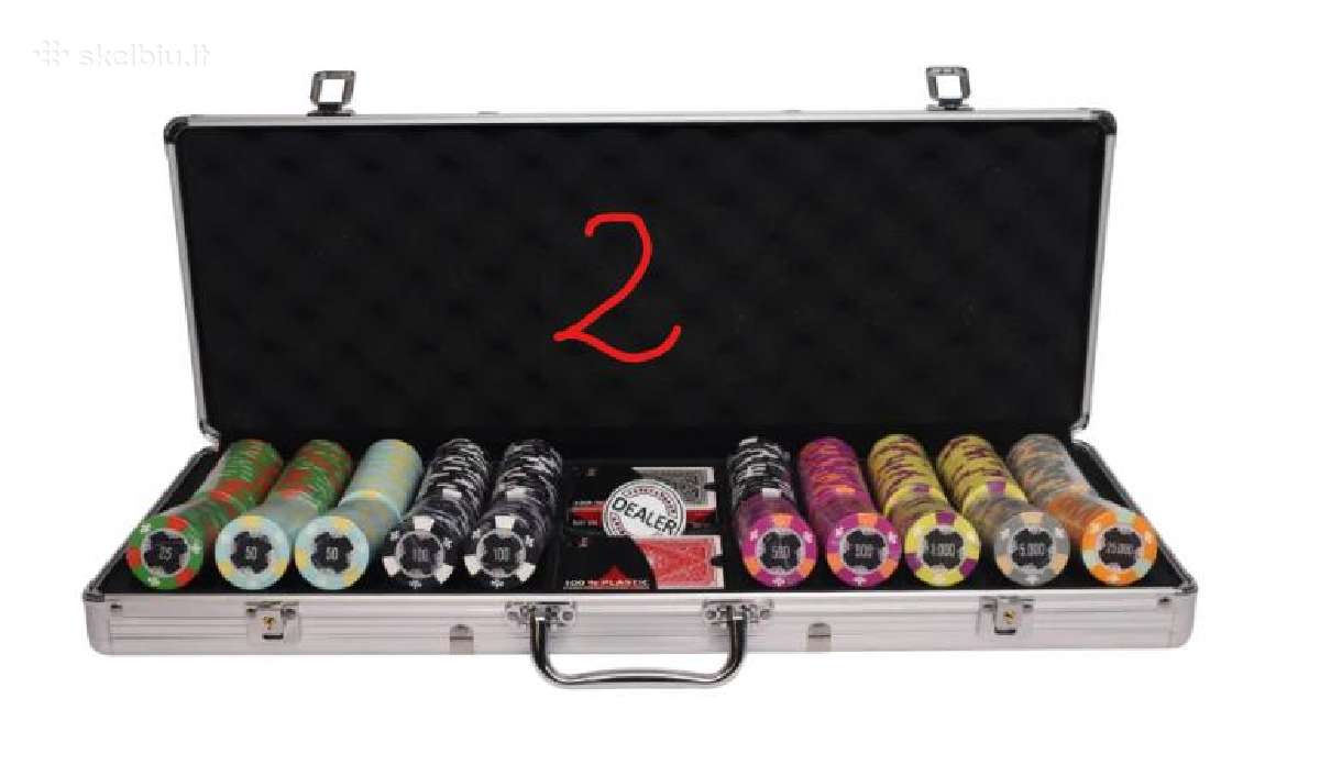 Monte Carlo / Aces 500 vnt. pokerio žetonai - nuotraukos Nr. 2
