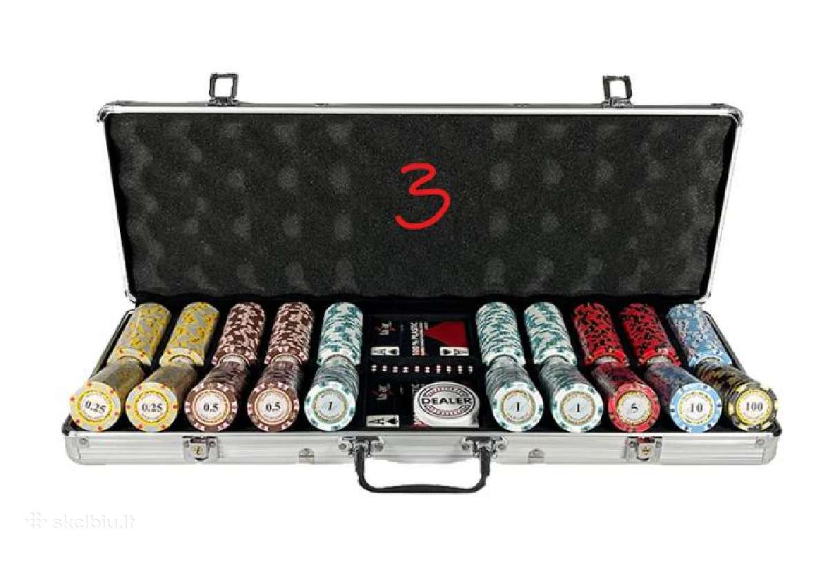 Monte Carlo / Aces 500 vnt. pokerio žetonai - nuotraukos Nr. 3