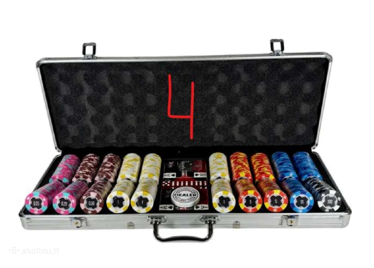 Monte Carlo / Aces 500 vnt. pokerio žetonai - nuotraukos Nr. 4