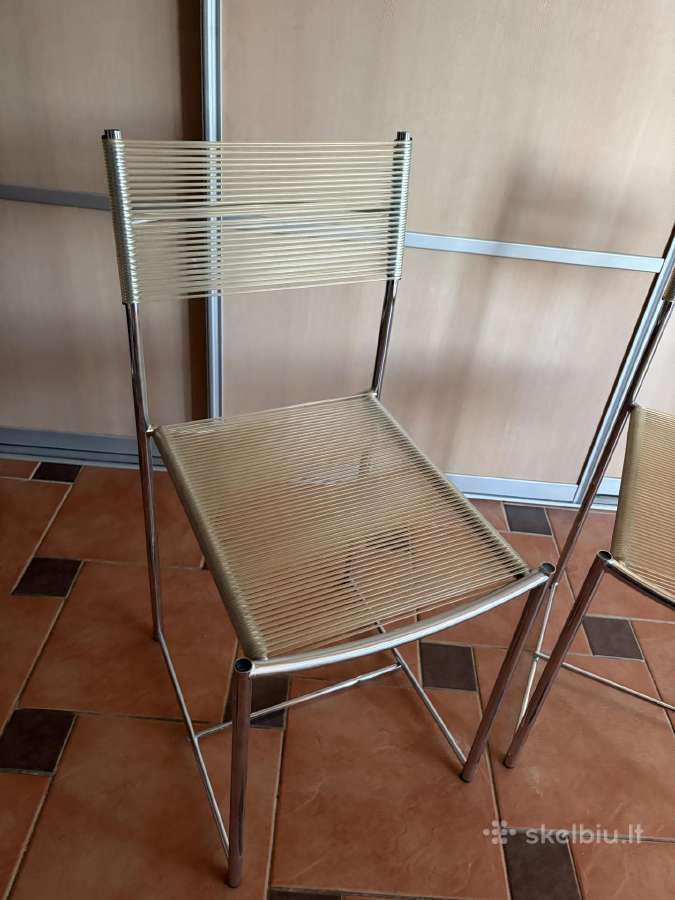 2vnt Giandomenico Belotti Spaghetti kėdės - nuotraukos Nr. 3