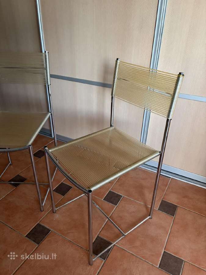 2vnt Giandomenico Belotti Spaghetti kėdės - nuotraukos Nr. 4