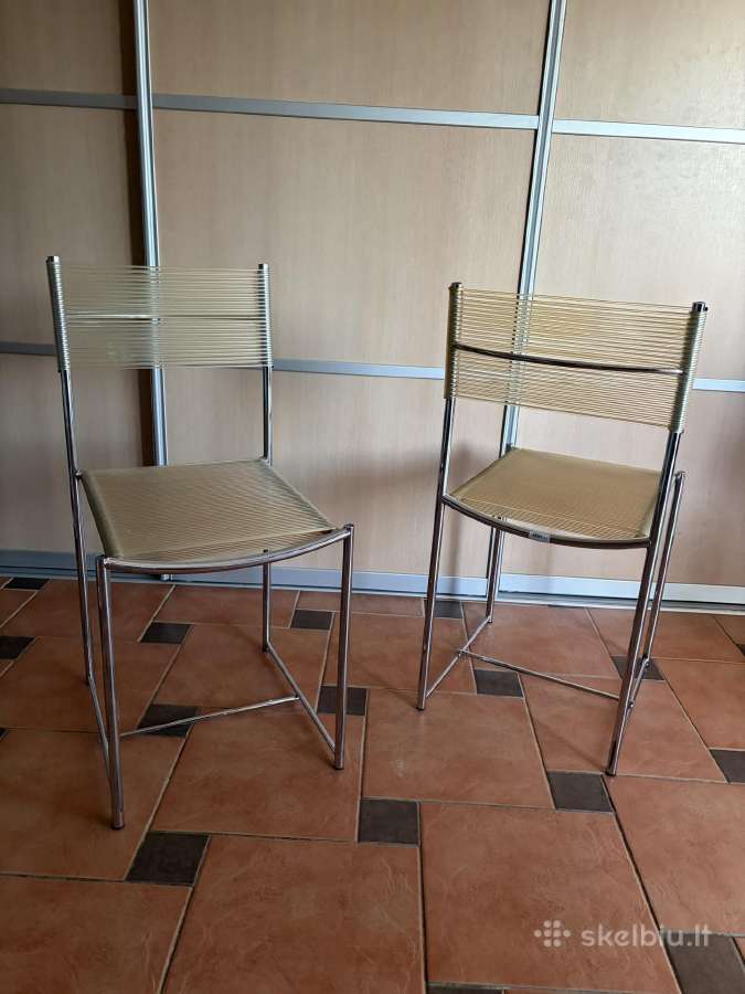 2vnt Giandomenico Belotti Spaghetti kėdės - nuotraukos Nr. 5