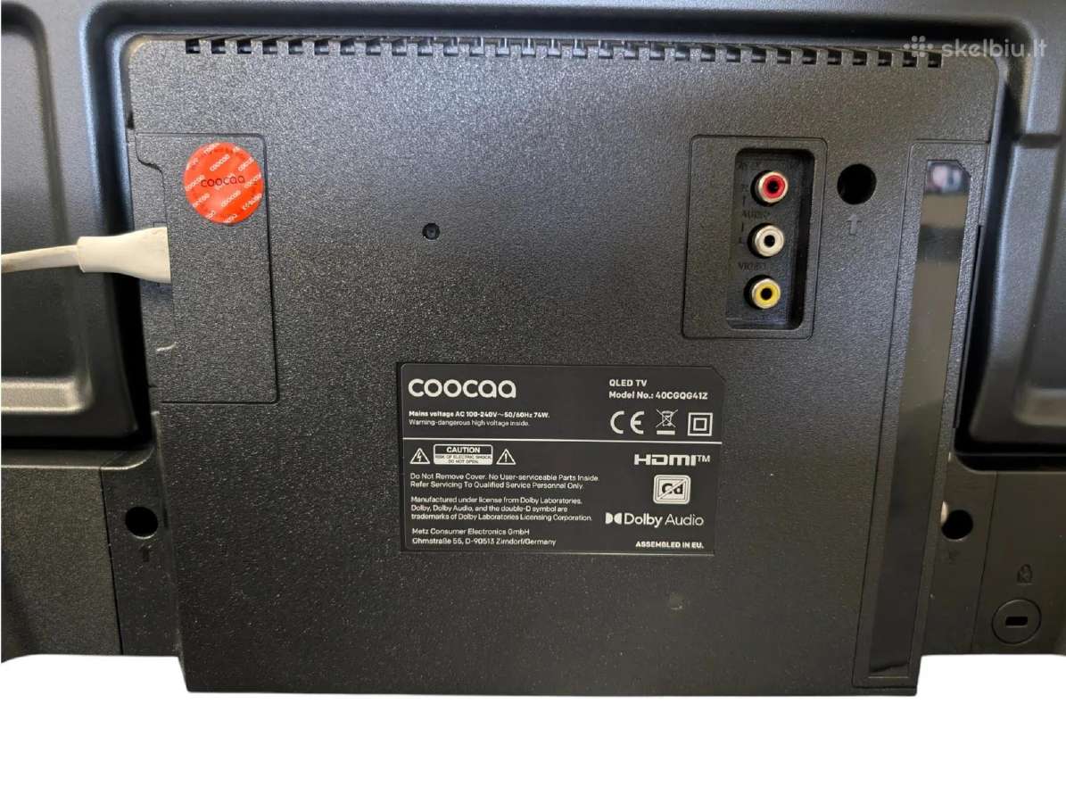 Coocaa 40cgqg41z Google TV 40 Qled (Ekspo) - nuotraukos Nr. 5